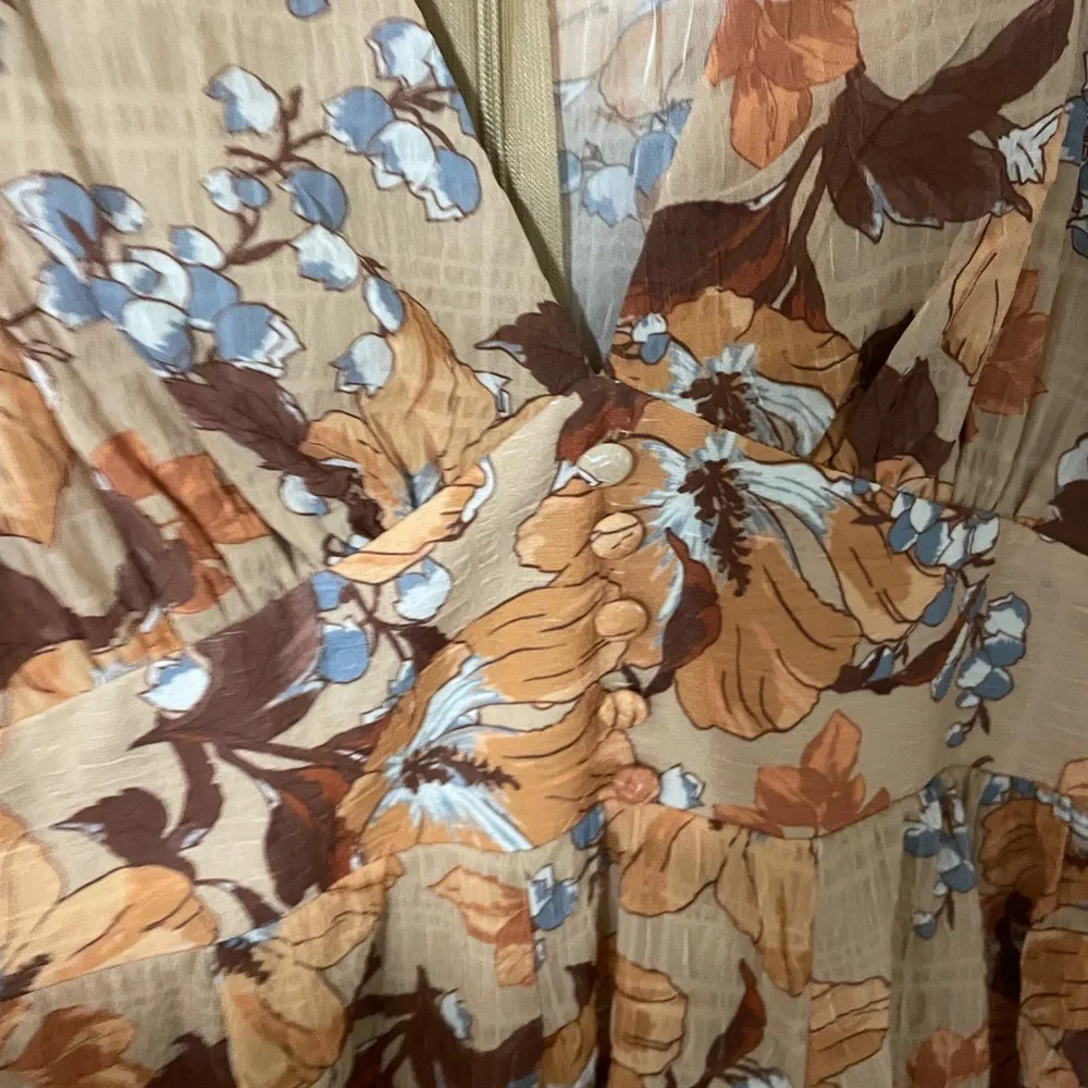 Thanksgiving/Autumnal mini long sleeve dress - Picture 3 of 7